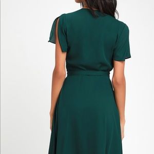 Dark green dress